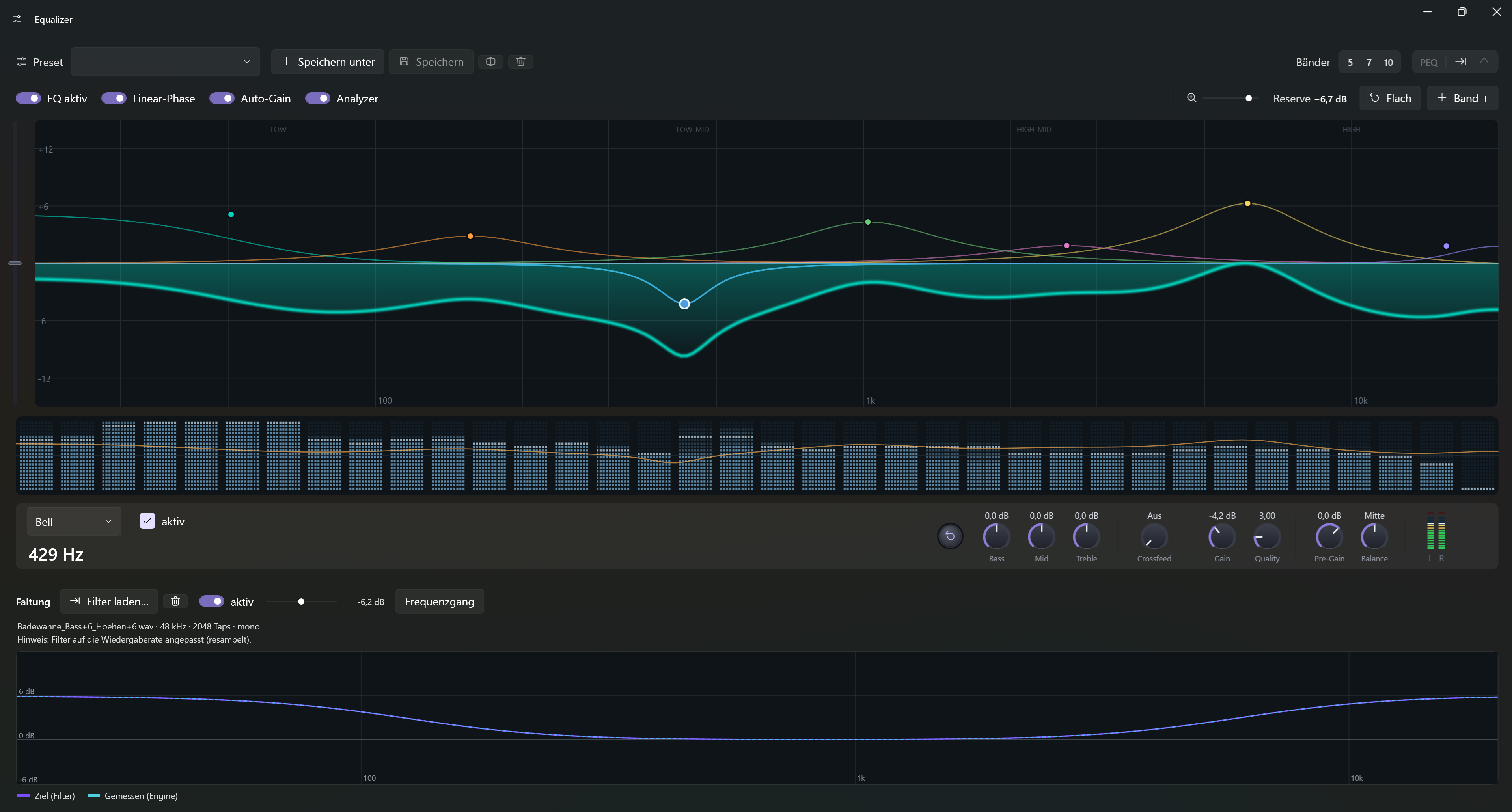 Zum Vergrößern klicken MuSéa Equalizer